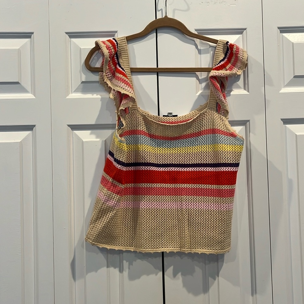 Rails crochet tank in size large